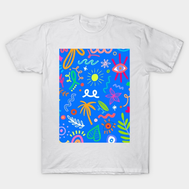 beach doodles T-Shirt by AS.PAINTINGS